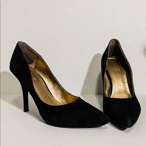 BCBG Generation Suede Black Heels Size 9.5